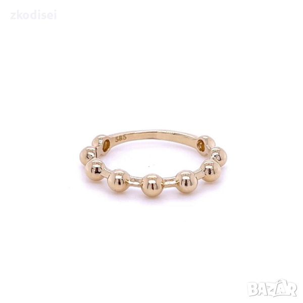 Златен дамски пръстен 1,94гр. размер:54 14кр. проба:585 модел:22427-1, снимка 1