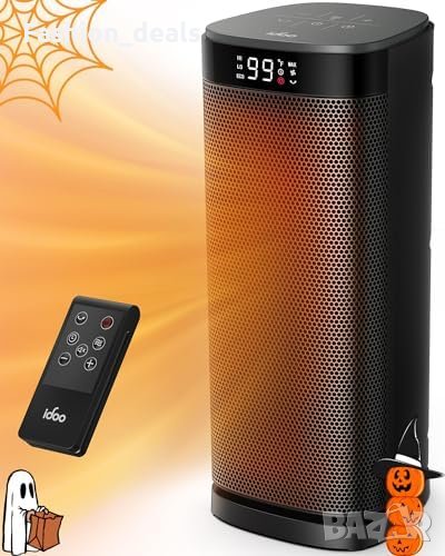 Нов Мощен 2000w Електрически Нагревател с EкO режим печка Духалка дом отоплление, снимка 1