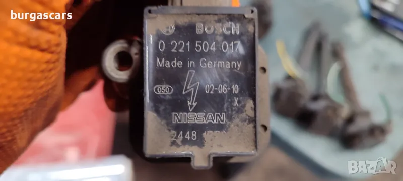 Запалителна бобина 0 221 504 017 Nissan Micra 1.0-60к.с. K11 - 50лв, снимка 1