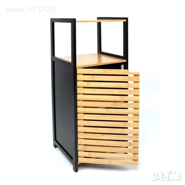 Бамбуков шкаф за баня, снимка 1