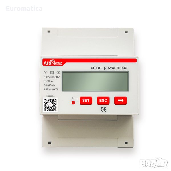 Ограничител за експорт на енергия - Afore Smart Meter - 50kW - трифазен, снимка 1