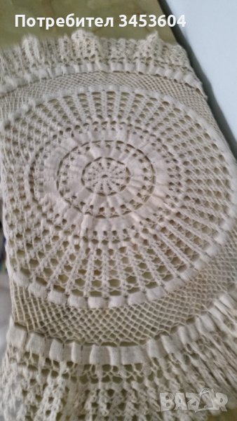 Продавам плетена покривка за кръгла маса, снимка 1