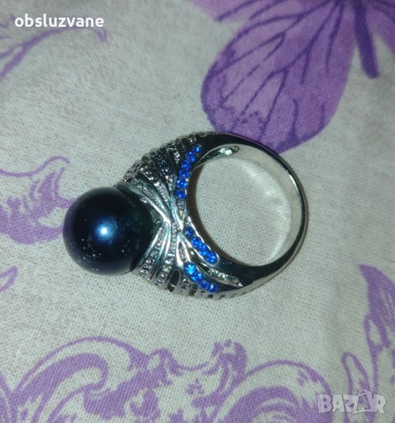 Пръстен Синя Перла, снимка 1