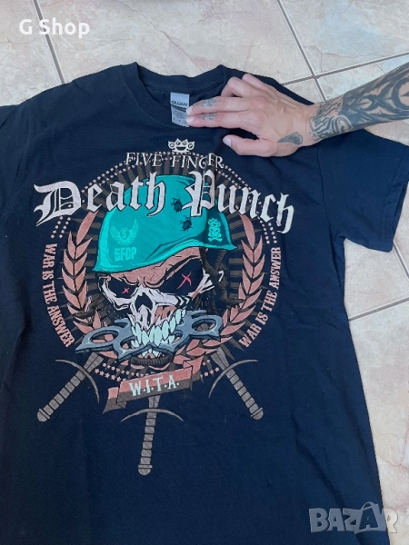 Дамска тениска вталена FFDP Five Finger Death Punch, снимка 1