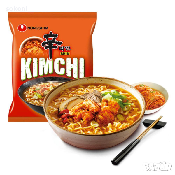 Nongshim Shin Kimchi / Нонгшим Шин Кимчи нудъли 120гр, снимка 1