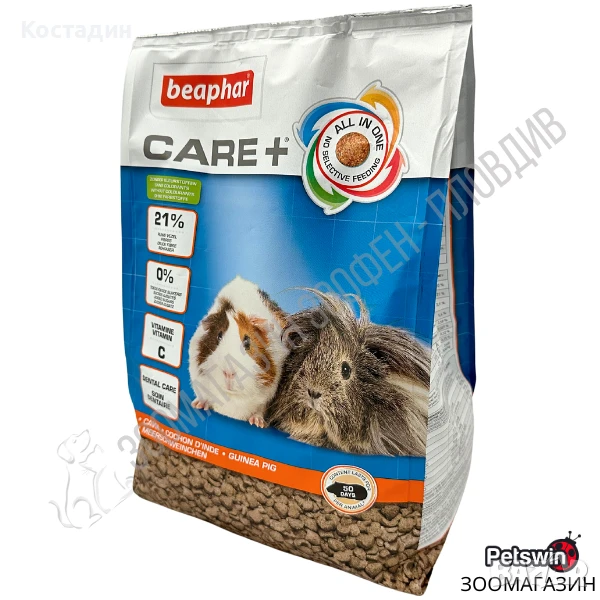 Суперпремиум Храна за Морски Свинчета - 0.250кг/1.5кг - Beaphar Care+ Cavia, снимка 1