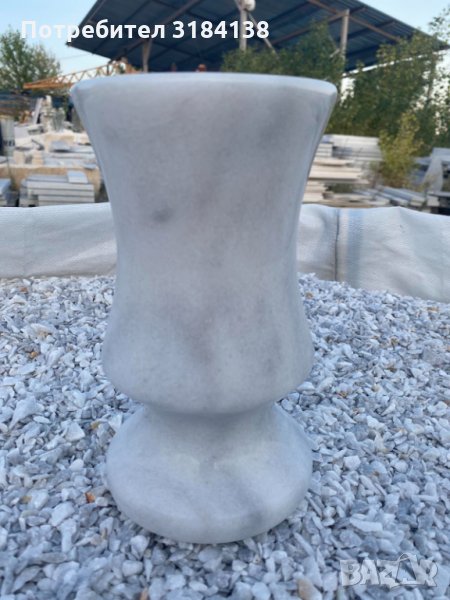 Мраморни вази, изработени от мрамор Кавала, снимка 1