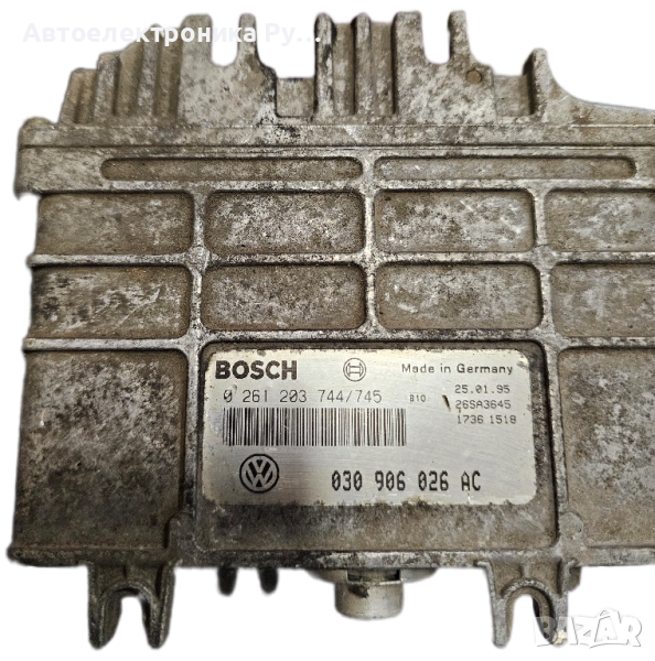 Компютър за двигател VOLKSWAGEN POLO 1.0 B ,0261203744/745,030906026AC, снимка 1