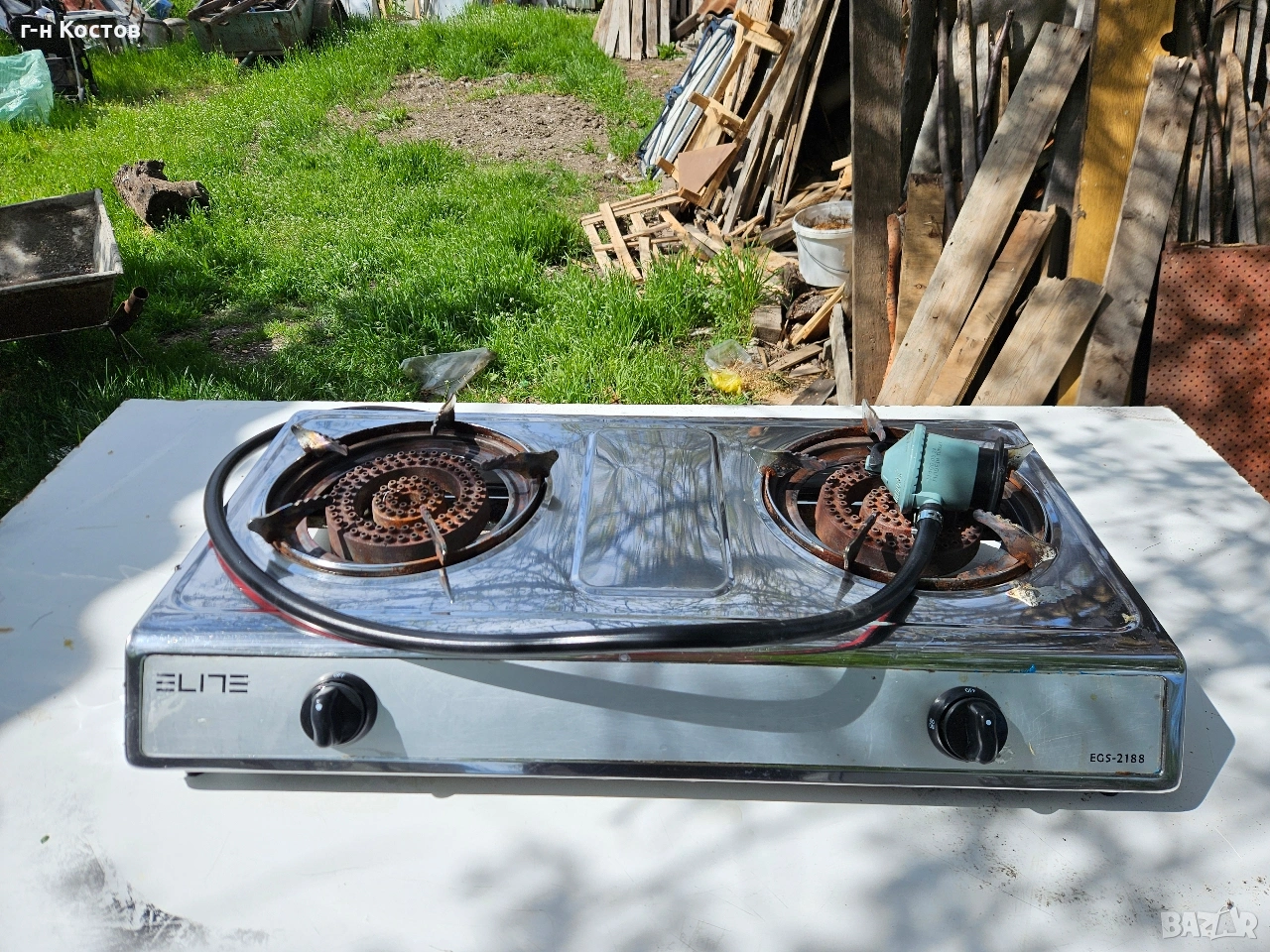 Газов Котлон 2-ка Неръждавейка 2х4.8kw. Цена 100 Евро , снимка 1