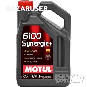 MOTUL 6100 SYNERGIE 10W40 5L, снимка 1