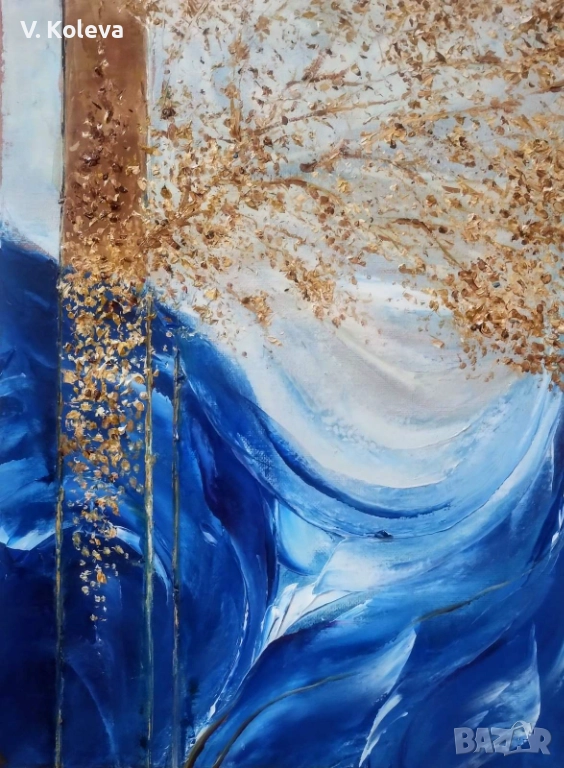 Авторска, абстрактна картина. Маслени бои, снимка 1