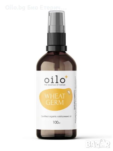 Oilo БИО Етерични масла - Пшеничен зародиш Oilo Bio Wheat Germ Oil 100 мл, снимка 1