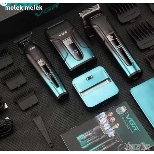 Машинка за подстригване: Остриета: Керамика и неръждаема стомана Батерия: 2500 mAh Време за зареждан, снимка 1