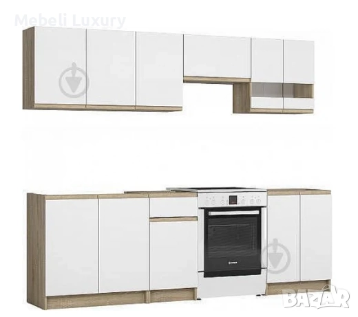 Кухня Lux 2,40 (бяло), снимка 1