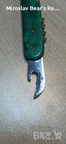 Българска ножка със зелена дръжка от каталин , снимка 3 - Ножове - 37015078