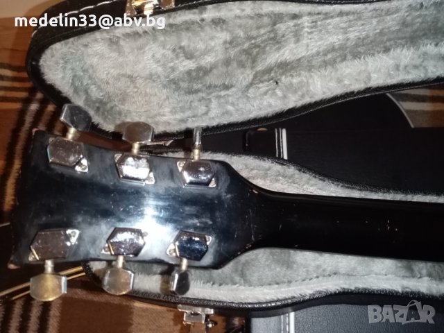Hondo Les paul Gibson Black Beauty Copy Japan 1970 китара, снимка 11 - Китари - 31702712