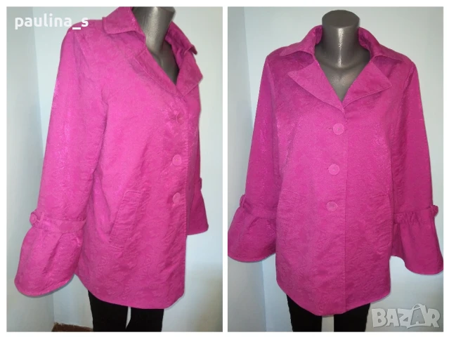 Два различни броя / Разкошно марково сако тип манто / голям размер , снимка 3 - Палта, манта - 30411001