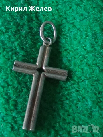 Старо сребърно кръстче 50896, снимка 2 - Колиета, медальони, синджири - 52360077