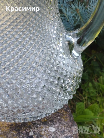 Винтидж кана с калаен капак , снимка 2 - Антикварни и старинни предмети - 51072924