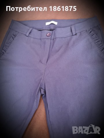 Тъмно син дамски панталон , снимка 1 - Панталони - 36873349