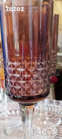 Цветни ретро стълкени чаши чаши, снимка 7 - Чаши - 52415605