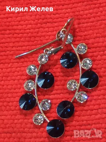 ПРЕЛЕСТНИ ФЛОРАЛНИ СКЪПОЦЕННИ СРЕБЪРНИ ОБЕЦИ СРЕБРО 925 с БЯЛА ПОЗЛАТА ЧАСТ от КОМПЛЕКТ 48605, снимка 10 - Обеци - 49144112