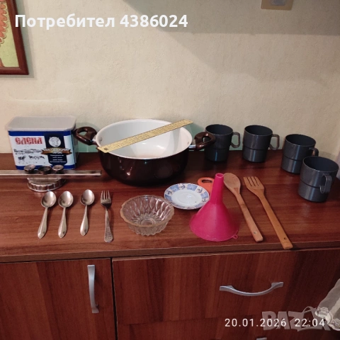 ГОЛЯМ КУХНЕНСКИ ЛОТ-ТЕНДЖЕРА,МАШИНКА ЗА МЕЛЕНЕ,ЛЪЖИЧКИ СУПЕР ЕВТИНО, снимка 10 - Съдове за готвене - 53171635