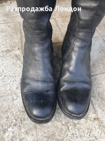 Ботуши кожени италиански,с вързани р37, снимка 7 - Дамски ботуши - 34967220