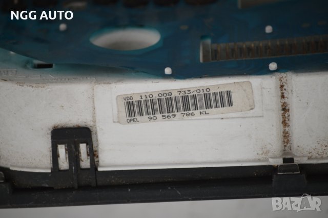 Табло Километраж за Opel Vectra B Hatchback (J96), 1995-2003, 90 569 786 KL, 110.008.733/010, снимка 4 - Части - 40271782