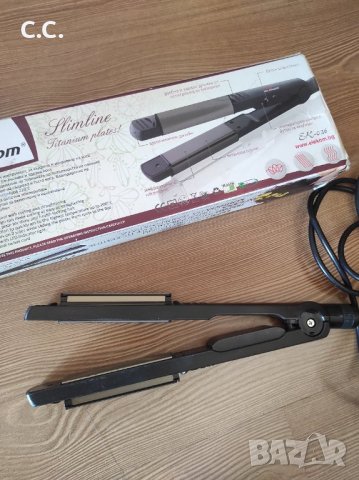 Преса Elekom EK-026, 22 лв, снимка 3 - Преси за коса - 39903197