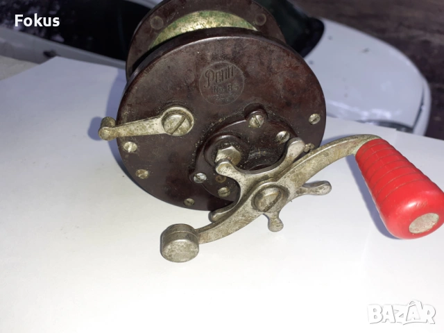 Стара американска макара за морски риболов - Penn, снимка 2 - Антикварни и старинни предмети - 53278927