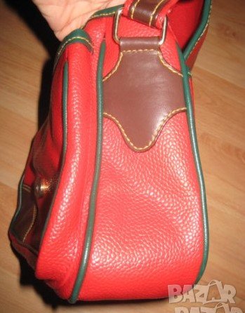 Чанта червена с дълга дръжка, снимка 5 - Чанти - 31962851