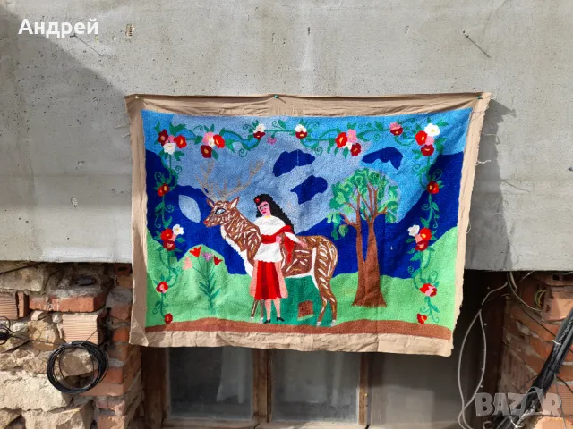 Старинен фъкан ковьор,покривка за стена #284