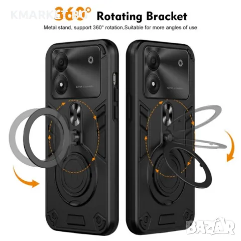 ZTE Blade A34 / A54 / 360° Swivel Kickstand Удароустойчив Калъф и Протектор, снимка 4 - Калъфи, кейсове - 48598787