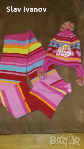 Зимни детски комплекти шапки и шалове