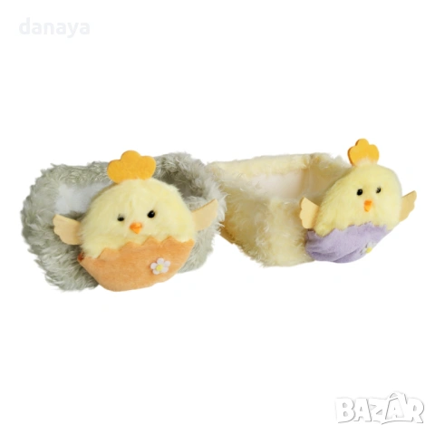 6515 Малка пухкава кошничка за великденски яйца и лакомства, 14 см, снимка 7 - Декорация за дома - 53911364