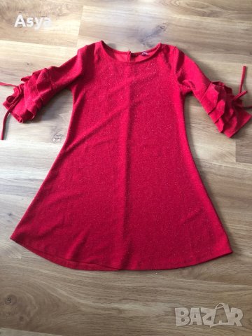 Червена рокля , снимка 3 - Рокли - 42755882