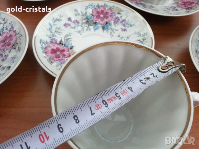 Руски порцеланов сервиз за чай ЛФЗ, снимка 6 - Антикварни и старинни предмети - 30592543