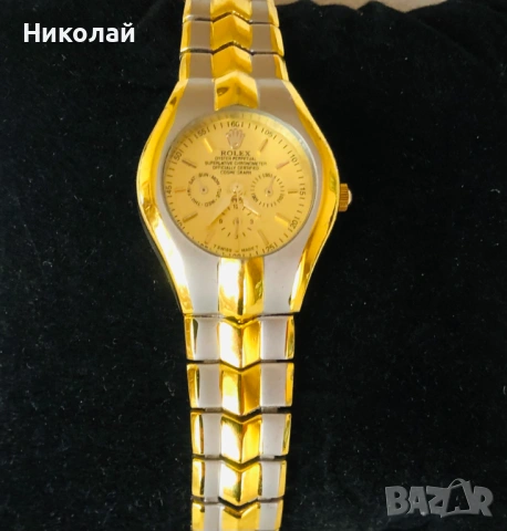 Стилен дамски часовник по модел на Rolex Cosmograph Daytona Oyster Perpetual, нов, кварц, елегантен, снимка 8 - Дамски - 38348038