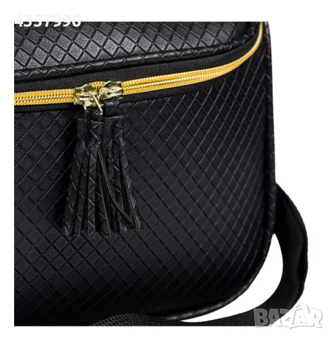 Несесер - куфар за гримове, Черен, снимка 3 - Куфари - 48943722