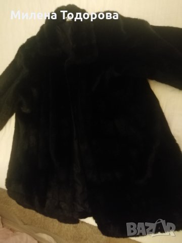 Дамско палто от еко кожа, 54 рамер, снимка 3 - Палта, манта - 35053612