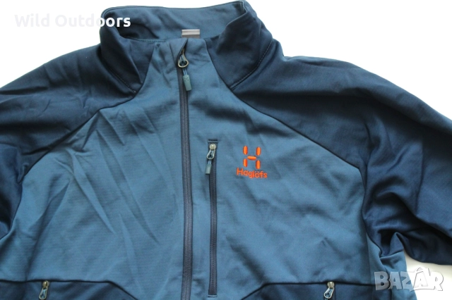 HAGLOFS Multi Windstopper jacket - мъжко ветроустойчиво яке, размер L, снимка 2 - Спортни дрехи, екипи - 51736629