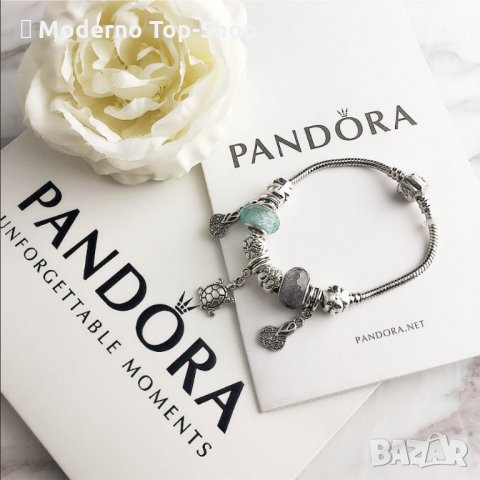 Гривна с талисмани Пандора/Pandora, снимка 4 - Гривни - 33458144