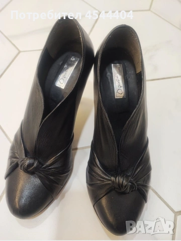 Дамски високи кожени обувки , снимка 2 - Дамски елегантни обувки - 53055727