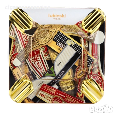 Подаръчен комплект за пури – запалка, резачка и пепелник, снимка 3 - Запалки - 54096354