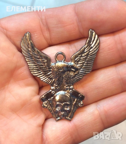 Метален Елемент / Медальон - Орел/Мотор, снимка 3 - Колиета, медальони, синджири - 39184017