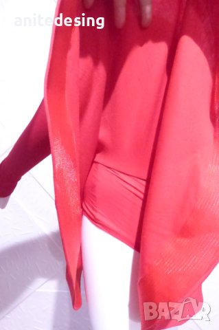 Червена детска рокля за спортни танци, снимка 6 - Художествена гимнастика - 42842731