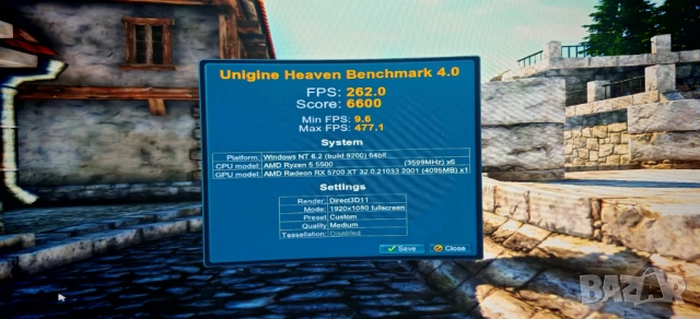 Продавам Добро РС Ryzen 5 5600/32GB/1TB SSD/RX 5700XT/Гаранция, снимка 10 - Геймърски - 52451580