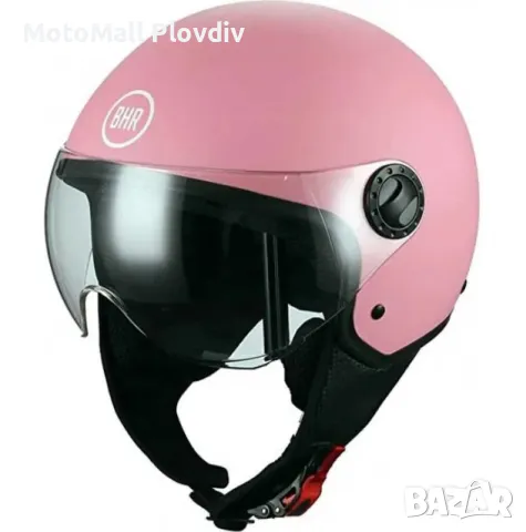 Мото каска скутерска BHR мотор скутер турист шлем S/М/L/XL, снимка 4 - Аксесоари и консумативи - 49275076