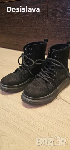 Велурени боти, снимка 2 - Дамски боти - 48270566